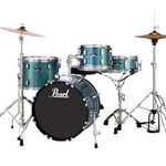 Pearl RS584CC703 Roadshow 4 Piece Drum Kit; Aqua Blue Glitter