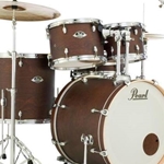 Pearl EXL725C220 EXL Export Lacquer Standard Drum Kit; Satin Brown w/ 830 Hardware