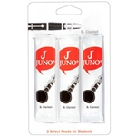 Juno JUNOCL Bb Clarinet Reeds, Card of 3