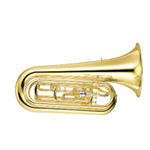 Yamaha YBB105MWC Marching Tuba; key of BBb; 3/4 size convertible model with concert and marching leadpipes included