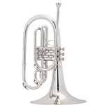 King 1121SP March Mellophone Silver Plated