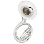 Eastman EPH495S Sousaphone With Case, Silver