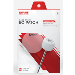 EQPC1 Evans EQ Single Pedal Patch, Clear Plastic