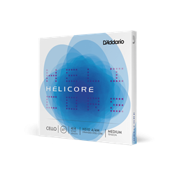 D'Addario Bow H51044M D'Addario Helicore Cello String Set, 4 4 Scale, Medium Tension