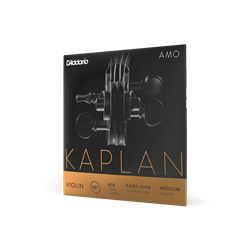 D'Addario Bow KA31044M D'Addario Kaplan Amo Violin String Set, 4/4 Scale, Medium Tension