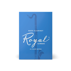 Rico Royal RRBCL Royal by D'Addario Bass Clarinet Reeds, 10 pack