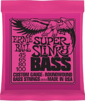 Ernie Ball 2834 Super Slinky Bass Set 4-String; 45-100