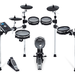 Alesis COMMMESHKITXUS Command 8-Piece Drum Kit with Over 600 Sounds, All Mesh Pads, 3 Sided Rack