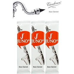 Juno JUNOBCL Bass Clarinet Reeds, Card of 3