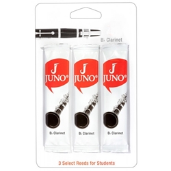 Juno JUNOCL Bb Clarinet Reeds, Card of 3