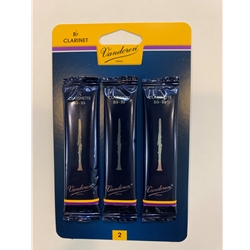 Vandoren VDCLC Bb Clarinet Reeds, 3 Card