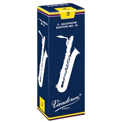 Vandoren VDBS Baritone Saxophone Reeds, 5-Pack