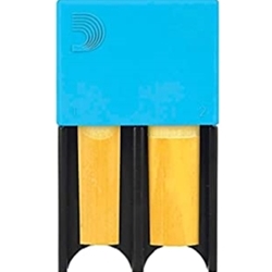 D'Addario DRGRD4ACBL Bb Clarinet/Alto Sax Reed Guard; Blue