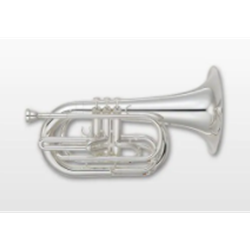 Yamaha YBH301MS Marching Bari Horn Silver Plated