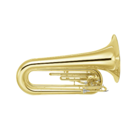 Yamaha YBB202MWC Marching Only Tuba; lacquered, With Case