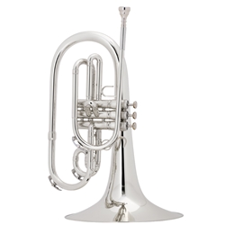 King 1121SP March Mellophone Silver Plated
