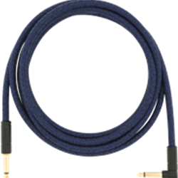 Fender 0990910073 10' Angled Festival Instrument Cable, Pure Hemp, Blue Dream